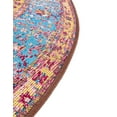 thumbnail image 4 of Unique Loom Outdoor Traditional Collection Area Rug - Fortitude (6' 1" Round Vintage Salmon Coral/Beige), 4 of 9