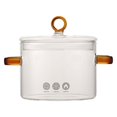 thumbnail image 1 of Cocina Pasta Instantánea Fideos Olla con tapa Suministros de cocina Multipropósito Mini tamaño Utensilios de cocina Olla de vidrio para alimentos bote claro Macarena Sartén para sopa, 1 of 6