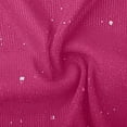 thumbnail image 5 of Cropped Sequin Cardigans for Women Long Sleeve Open Front Glitter Party Coats Ladies Sparkle Short Blazer Hot Pink XL, 5 of 8