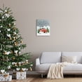 thumbnail image 2 of Season's Greetings Whimsical Snowman & Truck Illustration Transportation Graphic Art Gallery-Wrapped Canvas Print Wall Art, 2 of 5
