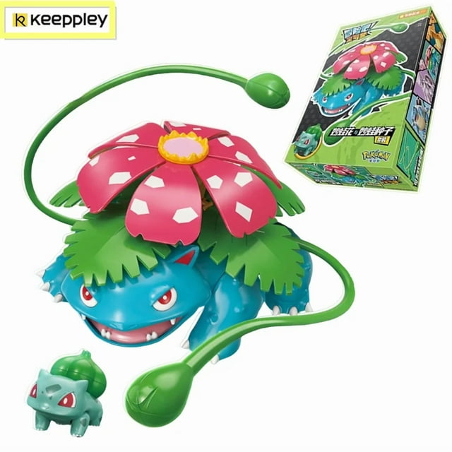 Keeppley Pokemon Battle Building Blocks Lucario Charizard Mewtwo Blastoise Greninja Assembly 3D Model Mini Brick Figure Toys K20250 No Box