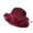 Red, variant on Womens Organzas Fascinator Hat Bowknot Pearls Dressy Caps Short Brim Summer Vacation Wedding Party Hat for Ladies Gift Gold