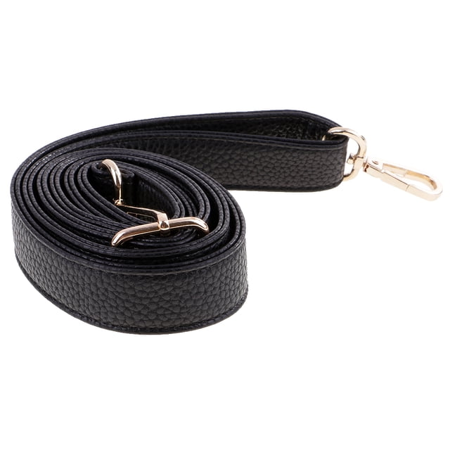 Bolso Bandolera de cuero PU Sunnimix negro correa ajustable 135cm