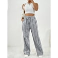 thumbnail image 4 of Casual Drawstring Waist Pleated Sweatpants (M, Black), 4 of 8