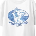 thumbnail image 3 of Disney Moana Pua Pig Water Badge Youth T Shirt (White, XS-XL), 3 of 4