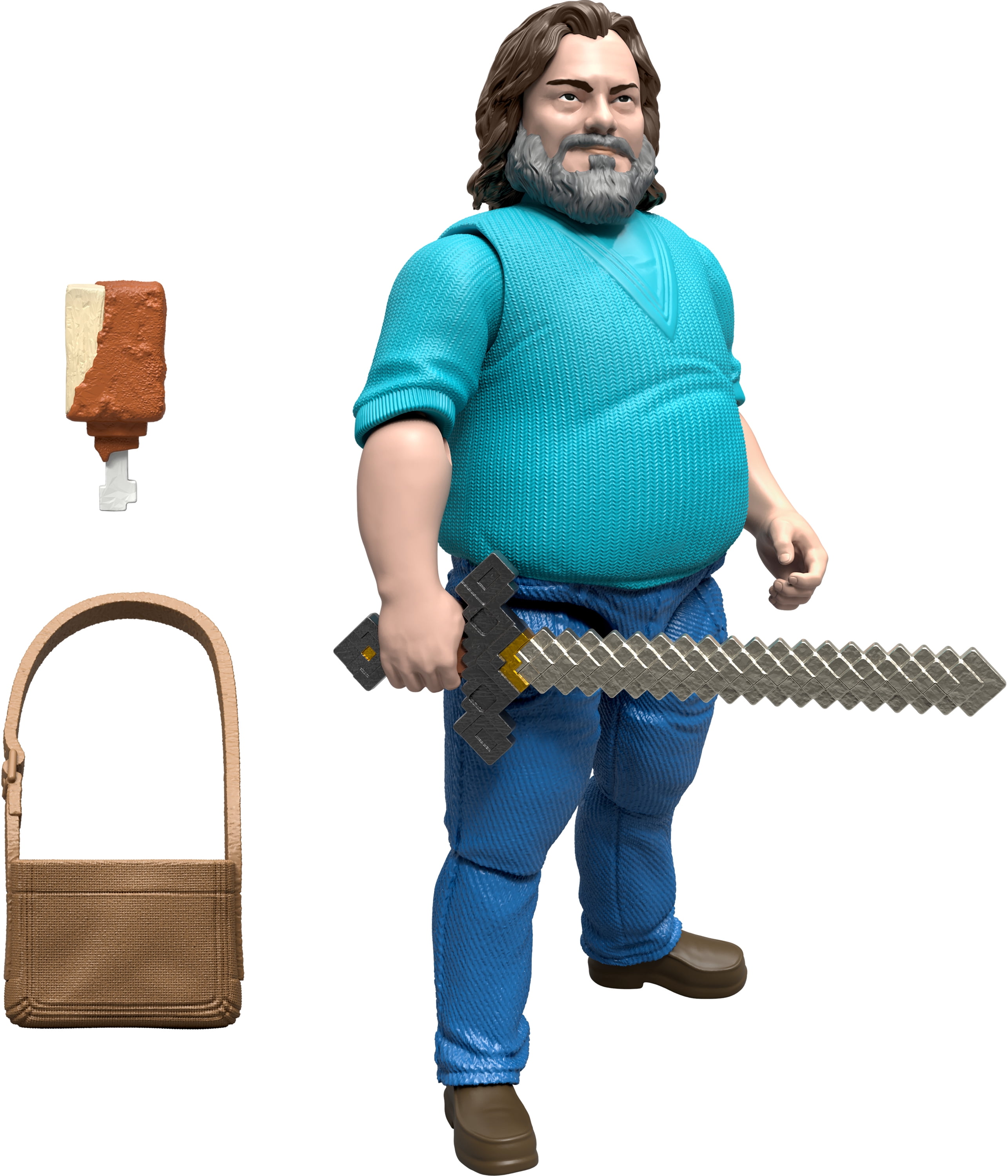 Minecraft-Figurine articulée Steve-taille de 10 cm et accessoires