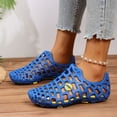 thumbnail image 6 of Hopeusnice Sandals for Women Flat Heel Breathable Trendy Eva Summer And Fall Shoes Non-Slip Women's Sandals Soft Closed-Toe Sandals Almond Toe Shoes for Beach Almond Toe Outdoor Shoes Blue 39, 6 of 9
