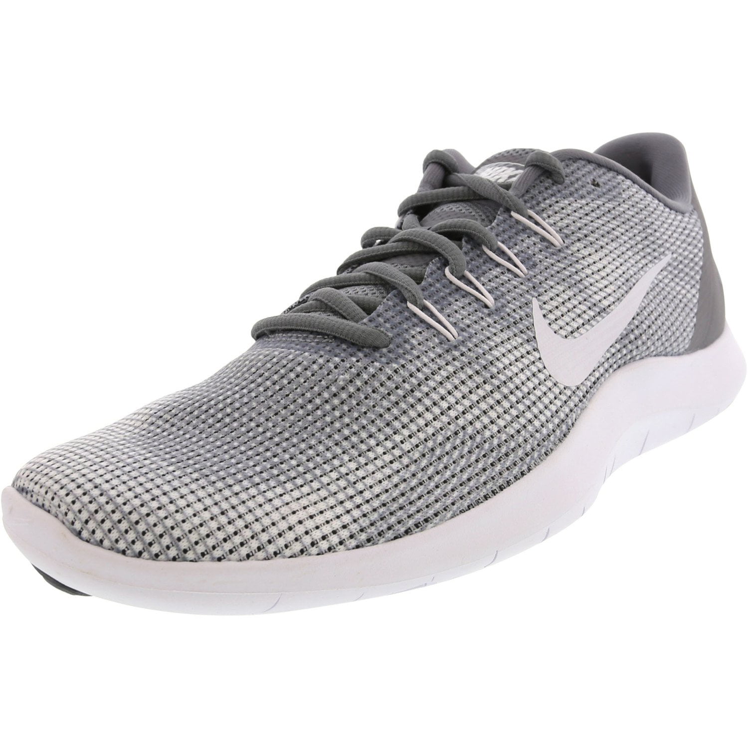 Nike Men's Flex 2018 Rn Cool Grey / White Ankle-High Mesh Running Shoe ...