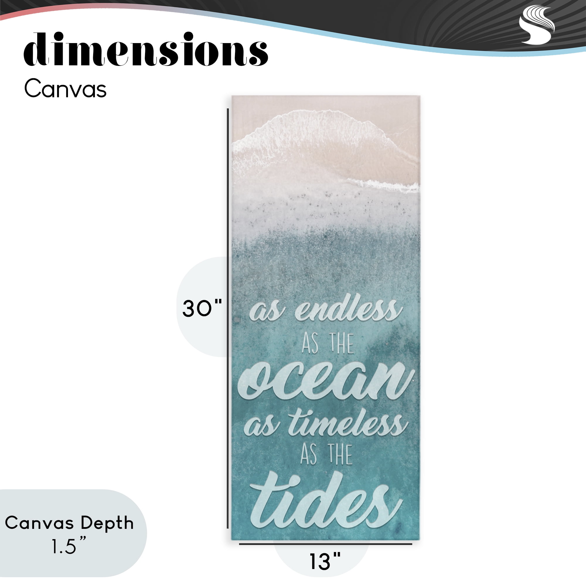 Stupell Industries Endless Ocean Timeless Tides Canvas Wall Art, design by Marcus Prime
