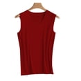 thumbnail image 6 of Ankishi Mens Tank Undershirts Traceless V Neck Ice Silk Slimming Body Shaper Muscle Vest Undershirts for Fitness, 6 of 8