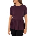 thumbnail image 6 of Wright's Womens Short Sleeve Peplum Waist Top, 6 of 6