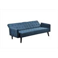 thumbnail image 4 of Sofá cama para dormir de 72 pulgadas - respaldo plegable convertible a cama completa con soporte de taza y mesa desplegable - sofá de ropa de ahorro de espacio para espacios pequeños, 4 of 5
