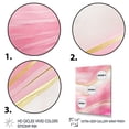 thumbnail image 3 of Designart Abstract Geode Marble Waves Pink II Canvas Wall Art, 3 of 5