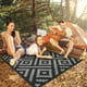 thumbnail image 2 of Alfombra exterior GENIMO, impermeable, reversible, 90 x 150 cm, color negro y gris, 2 of 6