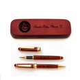 thumbnail image 1 of Personalized Solid Rosewood Case and Two Pens for Pharmacist, 1 of 4