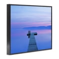 thumbnail image 2 of Stupell Industries Contemporary Lake Landscape Blue Purple Black Framed Giclee Art, 14 x 11, by James McLoughlin, 2 of 7