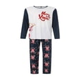 thumbnail image 2 of Family Matching Clothes Christmas Sleepwear  Tree Print Tops Trousers Baby Romper Pajamas Set, 2 of 7