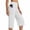 White, variant on Lutiedan Capri Pants for Women Outdoor Athletic Workout Yoga Capri Pants High Waist Wide Leg Casual Crop Pants with Double Layer Pockets