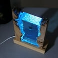thumbnail image 4 of Lámpara De Resina De Tortuga Buceadora, Lámpara De Océano De Madera Maciza De Resina LED, Luz Suave Para Regalo, 4 of 7