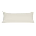 thumbnail image 1 of Zippered Body Pillow Case Cover Soft Microfiber Long Pillowcases Cream 20x60, 1 of 8