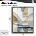 thumbnail image 4 of Stupell Industries Contemporary Geographic Fluid Abstraction Brown Floating Frame Canvas Art, 17 x 21, by Alonza Saunders, 4 of 8
