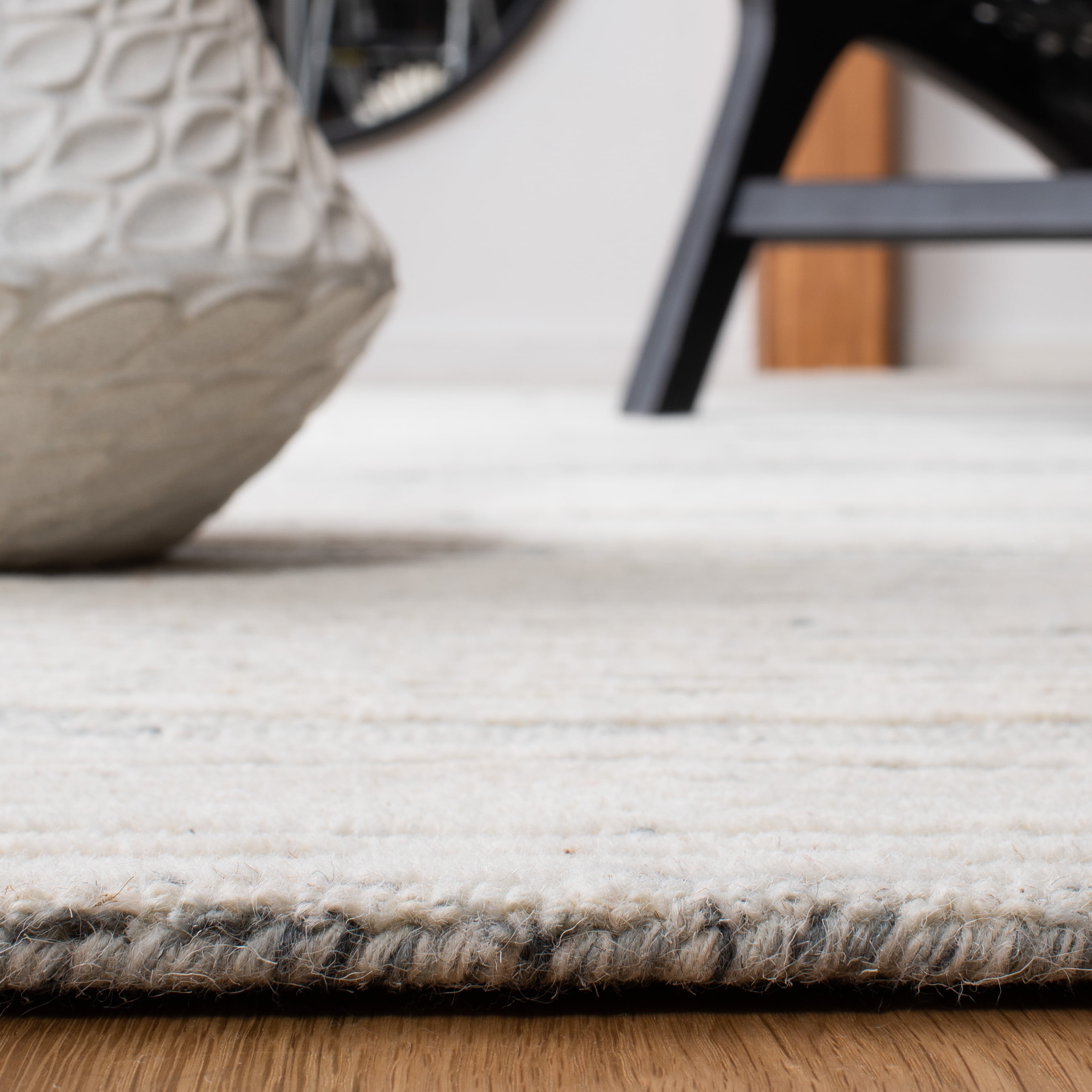 SAFAVIEH Metro Bridget Abstract Area Rug, Dark Grey/Ivory, 9' x 12'