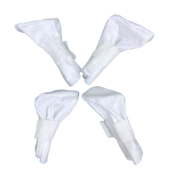 Disposable Pet Booties for Wound Recovery Adjustable Strap with Sticker Roll Waterproof Puppy Shoes