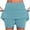 Blue, variant on BiZtdJrK Women Yoga Skorts Drawstring High Waist Athletic Skort Lightweight Stretch Running Skirts with Shorts Light Blue XXL