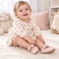 thumbnail image 5 of Meckior 2 Pairs Baby Girls Dress Shoes Infant Mary Jane Bowknot Flats Non-Slip Sole Princess Shoes for Newborn 3-18 Months, 5 of 8