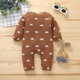 thumbnail image 6 of Douhoow Spring Newborn Baby Boys Girls Romper Cotton Sun Printed Long Sleeve Casual Jumpsuit, 6 of 9