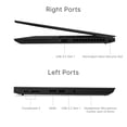 thumbnail image 4 of Restored Lenovo ThinkPad T14S Gen 2, Intel Core i7-1185G7, 14 Inch Full HD Display, 16GB RAM, 256GB SSD, Thunderbolt 4, Backlit Keyboard, Windows 11 Pro, Villi black (Refurbished), 4 of 5