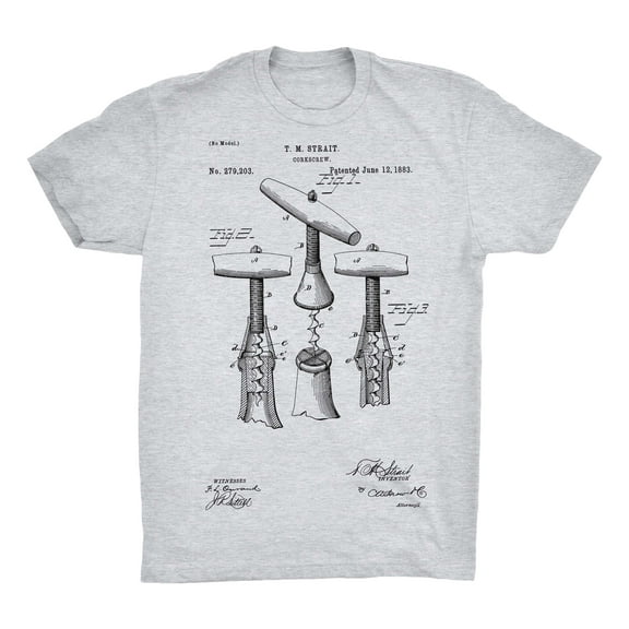 Corkscrew Patent 100% Cotton Premium T-Shirt