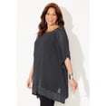 thumbnail image 3 of Catherines Women's Plus Size Embellished Poncho, 3 of 6