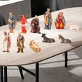 thumbnail image 3 of 11 piezas de pesebre navideño, juego de pesebre, figuras de Jesús - Decoraciones navideñas Sunnimix Estatua de la figura de la natividad, 3 of 7