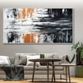 thumbnail image 4 of Black and white abstract art texture wall art black and white painting black and white wall art black and white 3d Textured wall art,(91*183cm)36*72 Inches,Unstretched,Frameless, 4 of 4