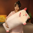 thumbnail image 2 of New 50/70/90cm Squishy Pig Stuffed Doll Plush Long Pillow Animal Soft Plushie Pillow for Kids Baby Comforting Birthday Giftopen eyes70cm Deng Xun unisex, 2 of 2