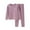Purple, variant on LUOGENLI Girls Pajamas Size 12 Months Autumn and Winter Children's Warm Underwear Set Plus Baby Big Children's Long Sleeve Boy and Girls Round Neck Home Wear Pajamas 8-9 Years