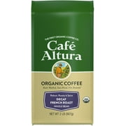 Cafe Altura Whole Bean Organic Coffee, French Roast Decaf, 2 Pound