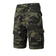thumbnail image 5 of Zimjoy Men's Camouflage Ripstop Quick Dry Tactical Shorts Multi Zipper Pocket Knee Length Outdoor Hiking Fishing Utility Work Cargo Shorts Army Green L, 5 of 7