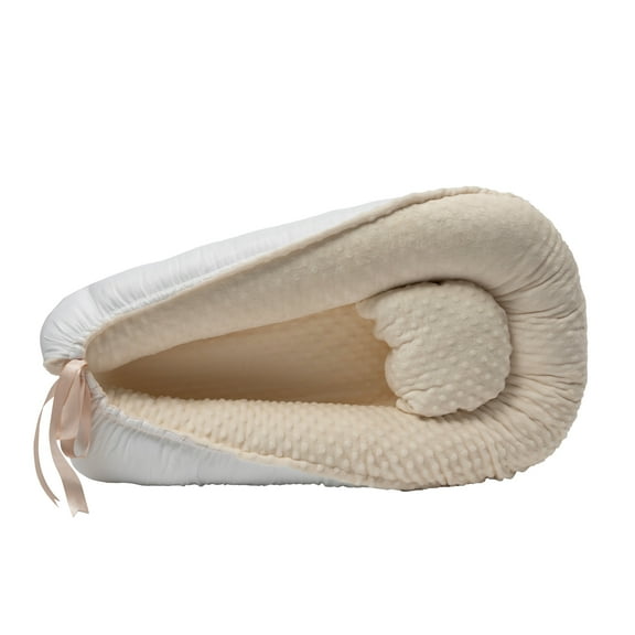 Nido Portátil Memory Foam Almohada Lactancia Color Hueso