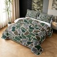 thumbnail image 3 of Manfei Farmhouse Airplane Camo Twin Quilt Set, Mid Century Vehicle Twin Coverlet Set, Woodland Green, 2-Piece, 1 Bedspread and 1 Pillowcase, 3 of 7