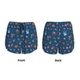 thumbnail image 3 of Daiia aniamls Pirate Pattern Women's 2 in 1 Running Shorts - Lightweight Athletic Workout Gym Yoga Shorts Liner with Phone Pockets-Large, 3 of 7