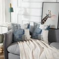 thumbnail image 6 of Set of 2 Blue White and Gray Throw Pillow Covers Modern Abstract Painting Decorative Sofa Pillow Cases Home Decor Standard Square 16x16 Inches Pillowcases, 6 of 6