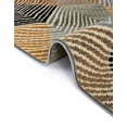 thumbnail image 6 of Unique Loom Outdoor Modern Collection Area Rug - Strata (4' 1" x 6' 1" Rectangle Gray/Ivory), 6 of 9