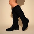 thumbnail image 6 of Willtoo Women Pointed Toe Block Heel Knee High Boots Comfort Low Heel Fashion Long Boots for Autumn Winter Daily Wear & Outdoor Activities, 6 of 6