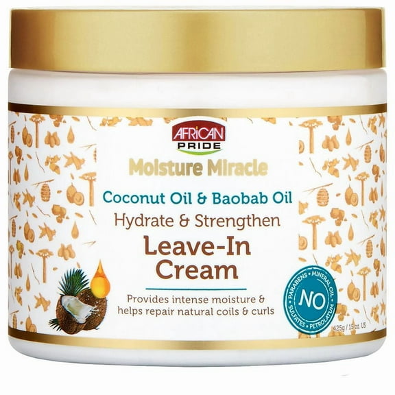 African Pride Moisturizing Leave-In Cream 15.0 oz Pack of 2