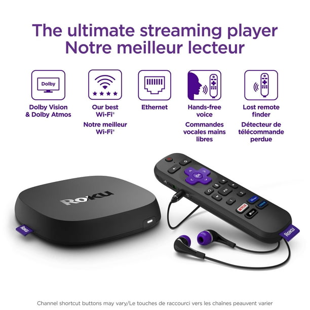 Roku Ultra HD 4K HDR ストリーミングプレーヤー Roku Ultra | 4K/HDR/HD streaming player with Enhanced remote