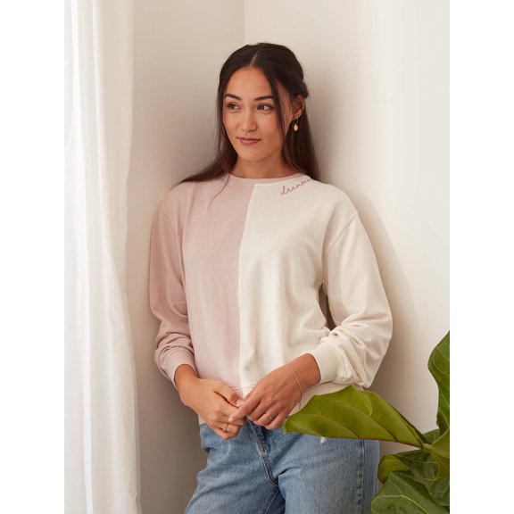 Lemon & Bloom by Grey State Dreamers Colorblock Sweatshirt (Women's)