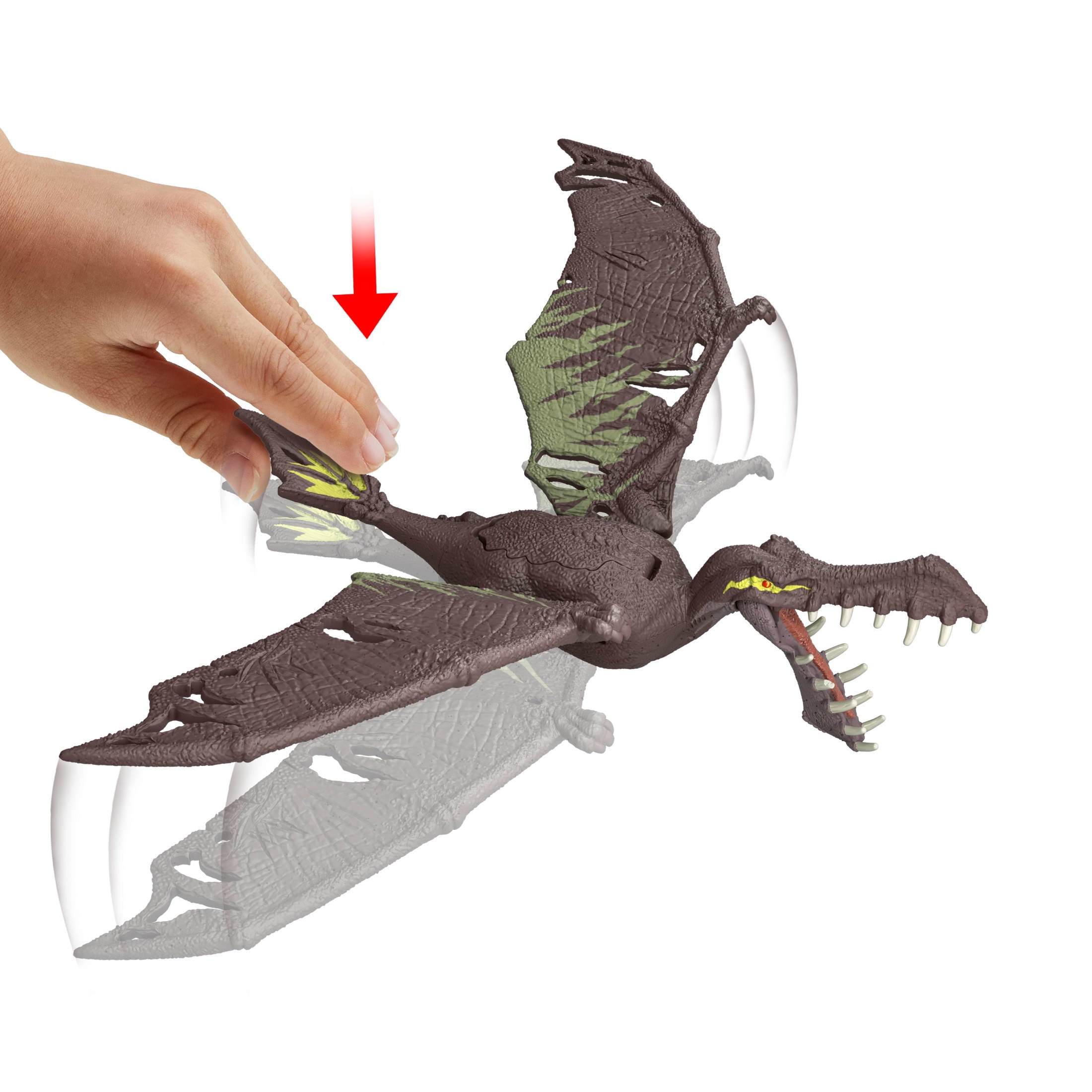Jurassic World Strike Attack Thapunngaka Dinosaur Toy, Single Strike Action, & Posable