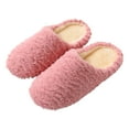 thumbnail image 2 of Daznico Women's Silent Cotton Slippers - Non- Soft Sole House Shoes for Wooden Floors & Home Comfort,Color:Watermelon Red,Size:9.5, 2 of 9